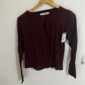 Joe's Jeans Red Long Sleeve Tee